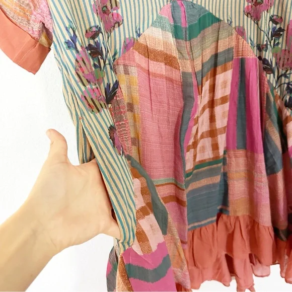 NWT Free People Agnes Mini Dress in Bloom Combo Sz XS - Picture 5 of 6